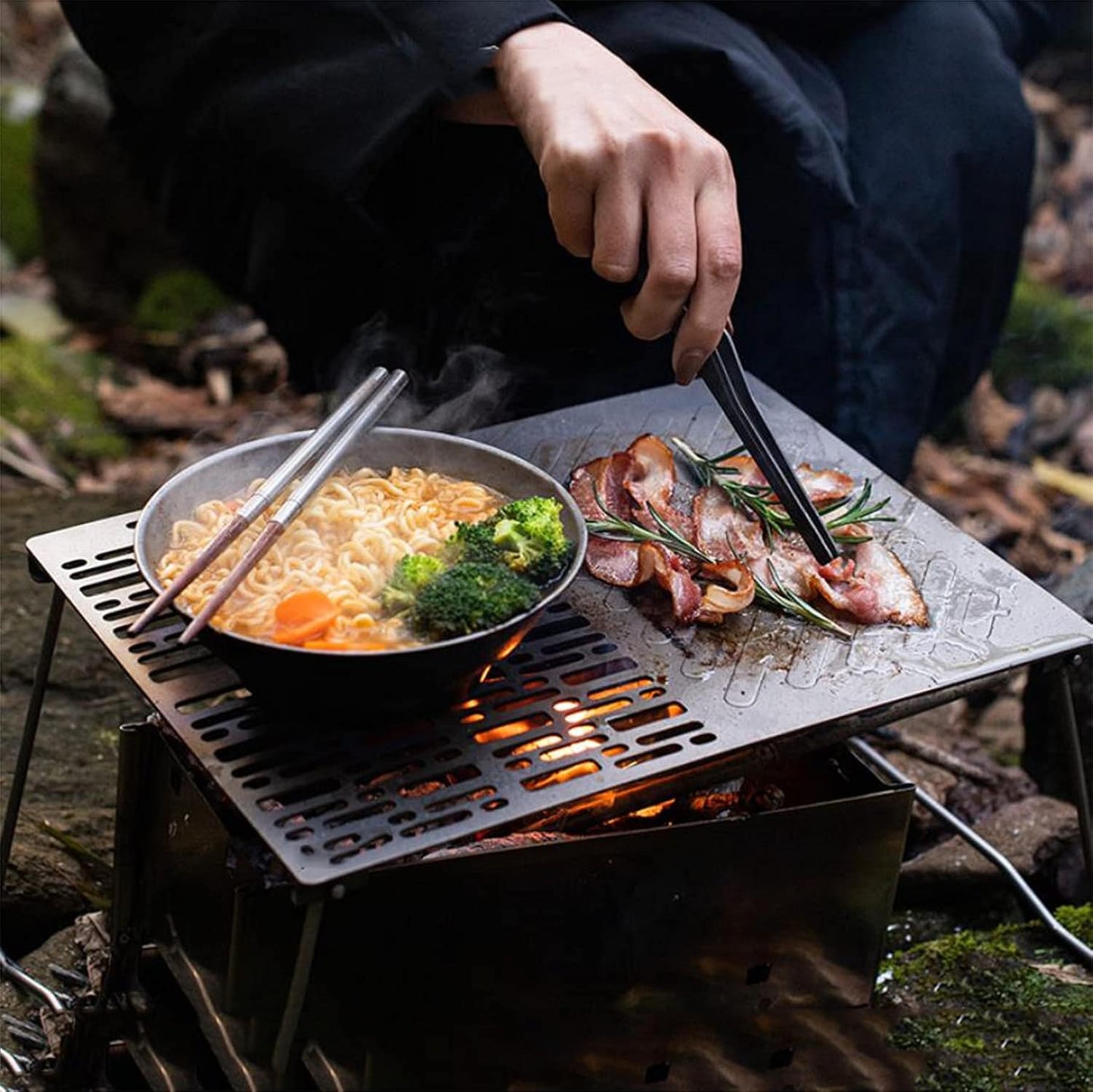 CampNest™ Titanium Frying Plate Camping BBQ Grilled (Naturehike)