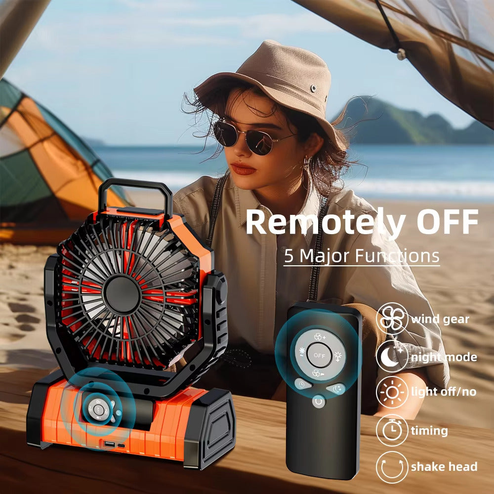 CampNest™ USB Rechargeable Camping Fan