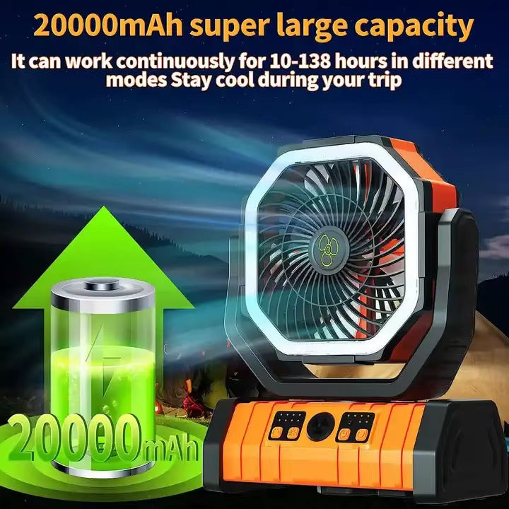 CampNest™ USB Rechargeable Camping Fan