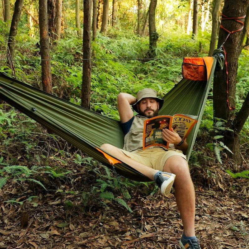 CampNest™ Portable Outdoor Hammock with Mosquito Net