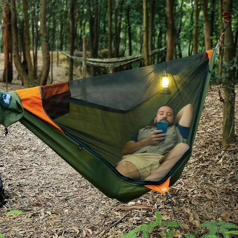 CampNest™ Portable Outdoor Hammock with Mosquito Net